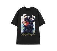 Jujutsu Kaisen Mens Black Group Short Sleeved T-Shirt - Medium