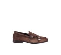 Juke Double-Buckle Monk Shoe - male - Doucal's - Loafers - Brown - 8 1/2 UK - Shoes 8 1/2 UK