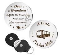 Jukeios First Day at School Gifts for Grandson Back to School Gifts Pocket Hug, Starting Secondary Primary New-School Year Present for Grandson Christmas Birthday Gift