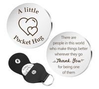 Jukeios Thank You Gifts for Women Men,Teacher Thank You Gifts for Colleagues Staff Employee Appreciation Gift,Christmas Thankyou Presents Pocket Hug for Childminder Friends Nurses Volunteer Boss