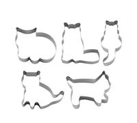 Jukeoiu Baking Cutter,Cat-Shaped Baking Cutter Mold | Reusable Moulds Stainless Steel Kitchen Tool for Fondant Cheese Jelly Candy Chocolate Food Making