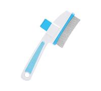 Jukeoiu Cat Grooming Brush | Pet Grooming Tool with Release Button | Pet Tick Removal Comb - for Massage Bathing Long and Short Haired Cats Dogs Indoor Outdoor