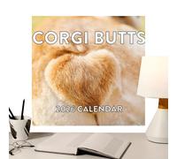Jukeoiu Dog Calendar,2026 Funny Animal Butt Calendar 12 Month | Decorative Daily Planner for Office Home Bedroom Living Room School Study Christmas Housewarming Birthday