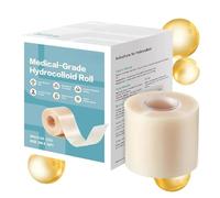 Jukeoiu Hydrocolloid Patch - 16.4ft Hydrocolloid Dressing | Cuttable Tape Waterproof Pad for Daily Wear Face Body Travel Outdoor Activities Gym Workouts
