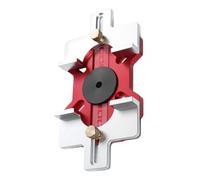 Jukeoiu Mortise Jig - 2-in-1 Router Templates,Guide Slotting Position Tool for Circle Installation Door Cabinet Wood