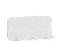 Jukeoiu Phone Holder for Wall - Shaving Razor Towel Hook Bracket - Adhesive Rack Shelf Stand Organizer Storage for Smartphone Ereader Cabinet Bathroom Home Shower Kitchen Garage Living Room Studio
