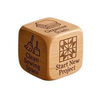 Jukeoiu Quilting Decision Dice | Daily Embroidery Dice | Engraved Tasks Tool for Winding Embroidery Sewing Quilting Knitting Weaving Home Studio Workplace Handcrafting
