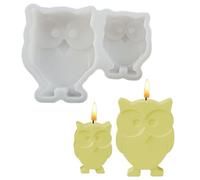 Jukeoiu Resin Molds Silicone | Owls Silicone Soap Mold | Easy Release Candle Making Tool for Children Beginners Adults Professionals Holiday Decor