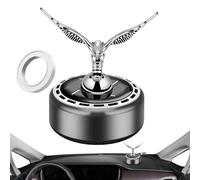 Jukeoiu Solar Odour Diffuser for Car - Rotating Solar Powered Car Aromatherapy Long Lasting Fragrance Oil Aromatherapy for Car Truck Vehicle Interior Women Men