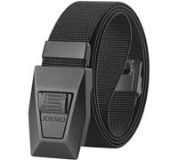 JUKMO Men's Tactical Belt Quick Release Nylon Web for Military Golf Hiking Rigger Heavy Utility Duty Work in Gift Box, Black, XX-Large-for Waist 50"-54"(Length 61")