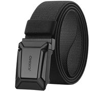 JUKMO Stretch Tactical Belt for Men, Military Work Rigger Hiking 1.5" Elastic Nylon Web Ratchet Quick Release Belt in Gift Box (Black, XXX-Large)