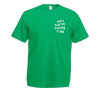 Juko Anti Social Social Club ASSC T Shirt. Green, Large