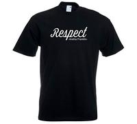 Juko Aretha Franklin Respect Soul Music R&B 60s 1394 T Shirt. Black, XX-Large