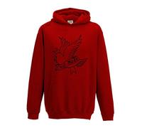 Juko Lil Peep Cry Baby Music Gustav Elijah Åhr Hell Boy 1368 Hoodie. Red, Small