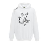 Juko Lil Peep Cry Baby Music Gustav Elijah Åhr Hell Boy 1368 Hoodie. White, Medium