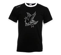 Juko Lil Peep Cry Baby Music Gustav Elijah Åhr Hell Boy 1368 Ringer T Shirt. Black, X-Large