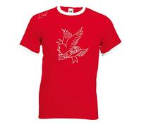 Juko Lil Peep Cry Baby Music Gustav Elijah Åhr Hell Boy 1368 Ringer T Shirt. Red, X-Large