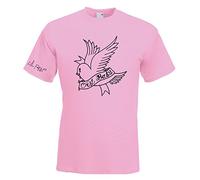 Juko Lil Peep Cry Baby Music Gustav Elijah Åhr Hell Boy 1368 T Shirt. Pink, Small
