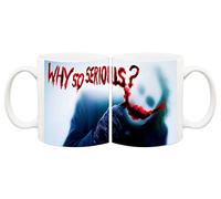 Juko The Joker Mug Cup Batman Inspired Coffee Cup Why So Serious? Heath Ledger Quote