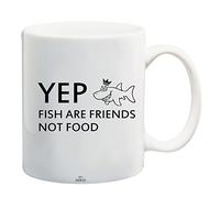 Juko Yep Fish Are Friends Not Food Funny Mug