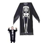 JUKOTA Skeleton Costume for Boys and Girls, Halloween Costumes Kids Skeleton Party Costume for Children, Halloween Skeleton Fancy Dress Up, Zombie Child Costume