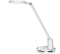 JUKSTG Desk Lamp, UOGEEP 64 pcs LEDs Eye-Caring Table Lamps, 10 Brightness Levels with 5 Lighting Modes LED Desk Light,Home Office lamp with Touch-Sensitive Control, 12 W Reading Lamp, White