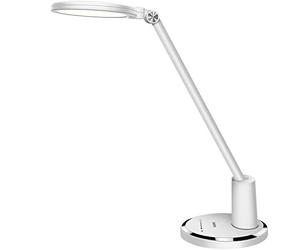 JUKSTG Desk Lamp, UOGEEP 64 pcs LEDs Eye-Caring Table Lamps, 10 Brightness Levels with 5 Lighting Modes LED Desk Light,Home Office lamp with Touch-Sensitive Control, 12 W Reading Lamp, White