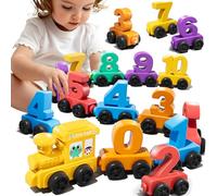 JUKUDAHU Magnet Number Train Set for Toddlers 3 4 5 6 Years Old - Counting toy, Color Sorting Toy, Preschool Educational Activities, Learning Toy, Train Birthday Gifts for Boys Girls 3-5, 5-8