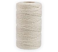 Jukway 328FT Cotton Twine 1.2MM, 4Ply Durable Home Kitchen Butchers Bakers String for Cooking, Tying Meat, Making Sausages, DIY Decoration, Crafts Gift Wrapping, Hanging Tags, Gardening (100 Meters)