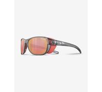 Julbo Camino M Glasses Bright Translucent Grey with Pink Spectron 3 Mirrored Lenses