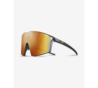 Julbo Edge Glasses Iridescent Black with REACTIV Photochromic Performance 1-3 Light Amplifier Orange Lenses