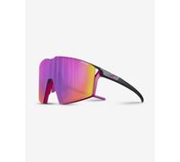 Julbo Edge Glasses Matte Black with Pink Spectron 3 Mirrored Lenses