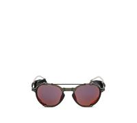 Julbo Eyewear Legacy round-frame leather-trim sunglasses - Grey OS