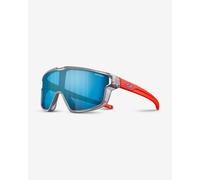 Julbo Fury Mini Glasses translucent grey with Spectron 3 blue mirrored lens Kids