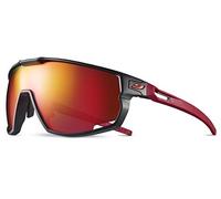 Julbo Rush Glasses black red with Spectron 3 red mirrored lens
