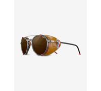 Julbo Legacy gray sunglasses with REACTIV 2-4 Polarized brown lens.