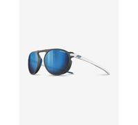 Julbo Meta Glasses Black White Translucent Matte with Blue Spectron 3 Mirrored Lens