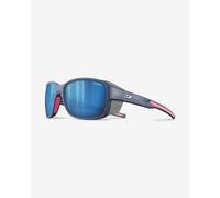 Julbo MonteRosa 2 Sunglasses Dark Matte Blue Pink with Spectron 3 Polarized Blue Lenses Women