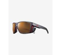 Julbo Shield Glasses Translucent Black Orange with REACTIV Photochromic High Mountain Lenses
