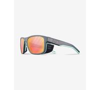Julbo Shield M black sunglasses with REACTIV 1-3 Glare Control orange lens.