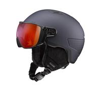 Julbo - Ski helmet with visor/peak - Globe Evo Mips Reactiv 0-4 HC Dark Grey for Men - Size 58-62 cm - Black Black 58-62 cm