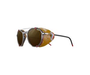 Julbo - Sunglasses - Legacy Noir/Rouge/Marron Reactiv 2-4 Polarized in Leather - Black Black one size