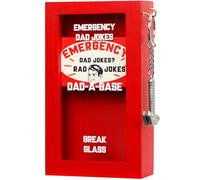 JULEASEL Dad Jokes in Emergency Box w/Hammer, Funny Dad Gifts from Daughter Son, Father’s Day Gifts for Men, Papa, Husband, Dad Birthday Gifts