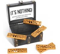 JULEASEL The Gift of Nothing - White Elephant Gifts for Men Who Want Nothing, Pirate Chest with 10 Golden Nothing, Funny Holiday Birthday Christmas Gag Gifts for Women Men