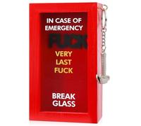 JULEASEL Very Last Emergency Box w/Hammer, Fun Gag Gift for Best Friend Coworker Boss, Last to Give, Funny Birthday Holiday Gifts, Hilarious White Elephant Gift, Adult Humor Desk Decor