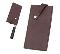 Juleioube Knife Guard for Chef Knife PU Leather Blade Edge Protectors Durable Knife Sheath for Kitchenware Protection Accessories Brown
