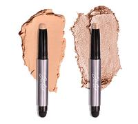 Julep Crème-to-Powder Waterproof Eyeshadow Stick Duo - Long-Lasting, Crease-Proof, Easy Apply with Built-in Smudger - Desert & Champagne