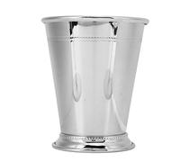 Julep Cup, High Stability Stainless Steel Beaded Julep Cup Durable Margarita Glasses for Home (Classic Silver)