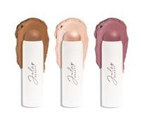 Julep Skip the Brush 3-in-1 Color Stick for Eyes, Cheeks, and Lip Trio Muted Mauve, Neutral Bronze, Sheer Glow
