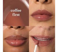 Julep So Plush Plumper Lip Gloss (Coffee First) Hydrating, High-Shine Lip Plumper Vitamin E Lip Oil - Lightweight, Non-Sticky Formula for Voluminous, Soft Lips